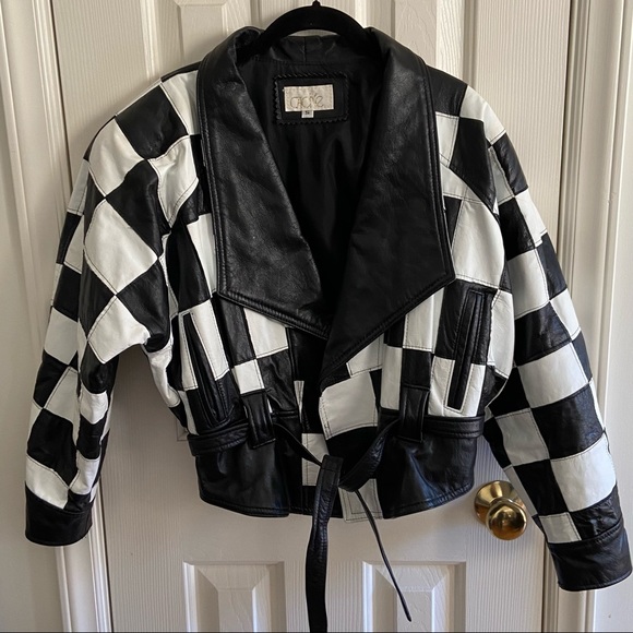Cache Vintage Checkerboard Leather 